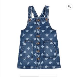 Wonder Nation Girls Jean Romper Dress